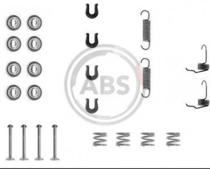 Монтажный набор тормозных колодок A.B.S. 0655Q (фото 1)