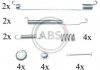 Монтажний набір гальмівних колодок A.B.S. 0843Q (фото 1)