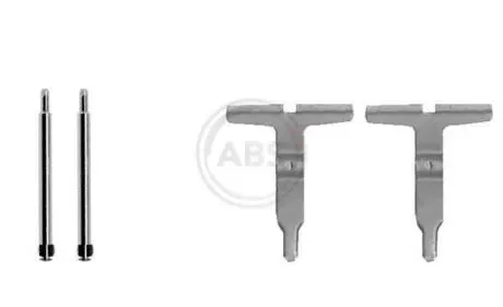 Комплектуючі, колодки дискового гальма A.B.S. 1217Q