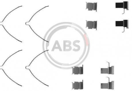 Тормозные колодки (монтажный набор) A.B.S. 1261Q (фото 1)