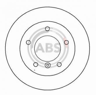Тормозной диск A.B.S. 15782