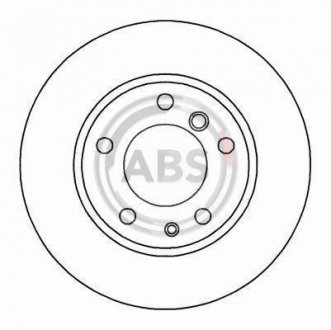 Тормозной диск A.B.S. 15870 (фото 1)