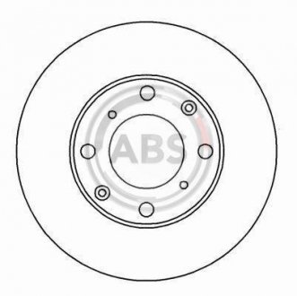 Тормозной диск A.B.S. 15938 (фото 1)