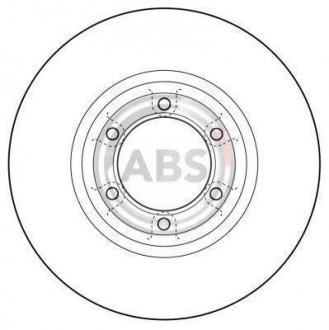 Тормозной диск A.B.S. 16074 (фото 1)