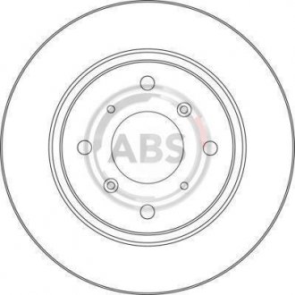 Тормозной диск A.B.S. 16206