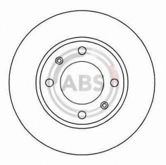 Тормозной диск A.B.S. 16876 (фото 1)