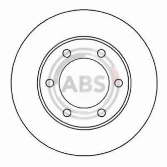 Тормозной диск A.B.S. 16897 (фото 1)