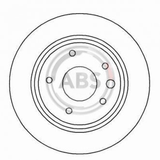 Тормозной диск A.B.S. 16999 (фото 1)
