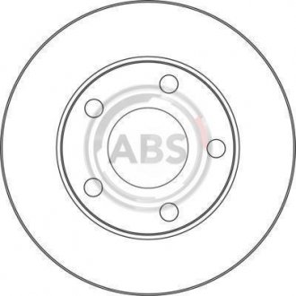Тормозной диск задний. A6 99-05 A.B.S. 17056 (фото 1)