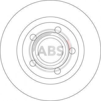 Тормозной диск A.B.S. 17057 (фото 1)