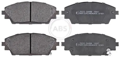 КОЛОДКИ ТОРМ ПЕРЕДН A.B.S. 35022