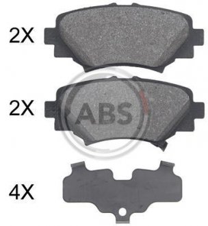 Колодки тормозные задние. Mazda 3 16- A.B.S. 35032 (фото 1)