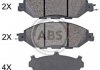 Гальмівні колодки, дискові (набір) A.B.S. 35130 (фото 1)