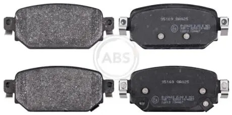 Колодки тормозные, дисковые A.B.S. 35169