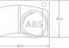 Гальмівні колодки, дискове гальмо (набір) A.B.S. 36047 (фото 1)