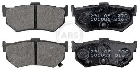 Гальмівні колодки, дискове гальмо (набір) A.B.S. 36173