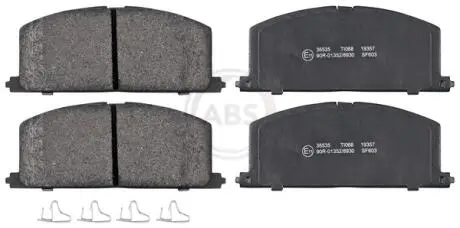 Колодки тормозные перед. Camry/Carina/Celica/Corolla/Tercel (83-02) A.B.S. 36535