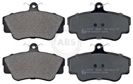 Колодки тормозные пер. Volvo 400 Series 88-97 A.B.S. 36703