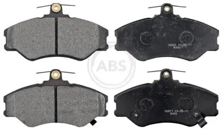 Гальмівні колодки, дискове гальмо (набір) A.B.S. 36871