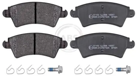 Гальмівні колодки перед. Peugeot 206/306 94- (Bosch) (130,9x52,2x18) A.B.S. 37153