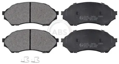 Гальмівні колодки, дискове гальмо (набір) A.B.S. 37186