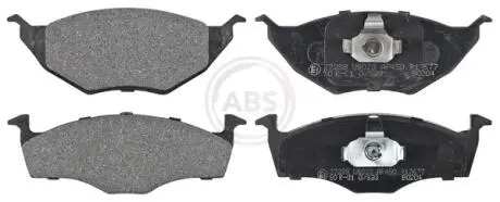 Гальмівні колодки, дискове гальмо (набір) A.B.S. 37238