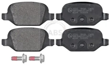 Колодки гальмівні задні. 500/Punto (99-21) A.B.S. 37311