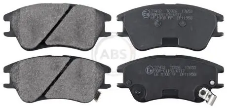 Гальмівні колодки, дискове гальмо (набір) A.B.S. 37432