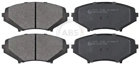 Гальмівні колодки, дискове гальмо (набір) A.B.S. 37472