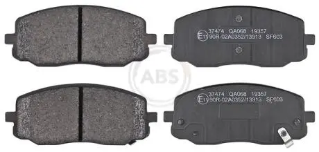 Тормозные колодки перед. Kia Picanto/Hyundai i10 04- (mando) A.B.S. 37474