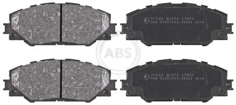 Тормозные колодки перед. AURIS/RAV 4 III/RAV 4 IV 1.8-2.5H 06- A.B.S. 37543