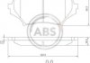 Гальмівні колодки, дискове гальмо (набір) A.B.S. 37549 (фото 1)
