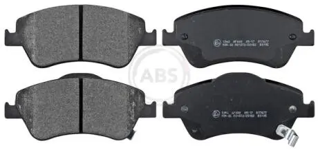 Гальмівні колодки перед. Toyota Auris 07-12 (bosch) (136,7x57,9x19,2) A.B.S. 37620
