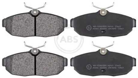 Гальмівні колодки, дискове гальмо (набір) A.B.S. 37663