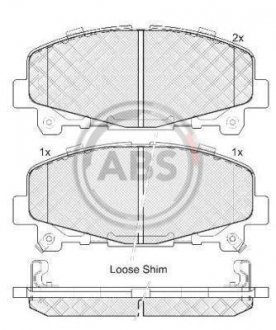 Колодки тормозные перед. Accord/TLX (08-21) A.B.S. 37721