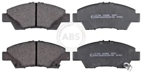 Гальмівні колодки, дискове гальмо (набір) A.B.S. 37754