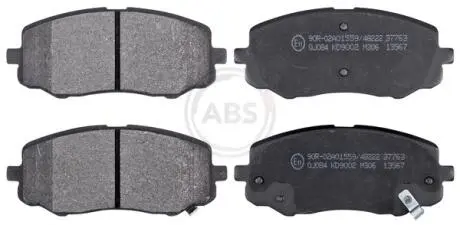 Тормозные колодки, дисковый тормоз.) A.B.S. 37763