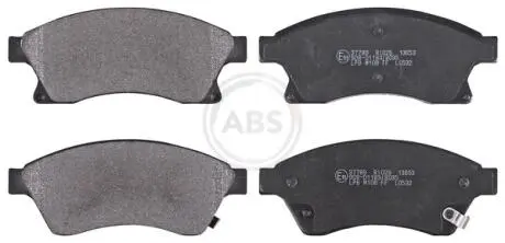 Гальмівні колодки перед. Aveo 11-/Astra J 09- (Bosch) A.B.S. 37789