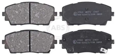 Гальмівні колодки, дискове гальмо (набір) A.B.S. 37910