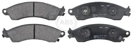 Тормозные колодки, дисковый тормоз.) A.B.S. 38412