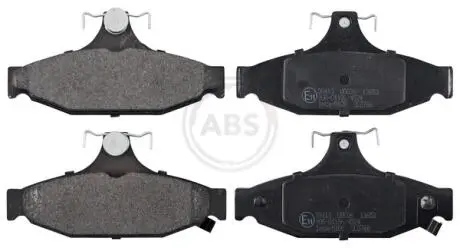 Гальмівні колодки, дискове гальмо (набір) A.B.S. 38413