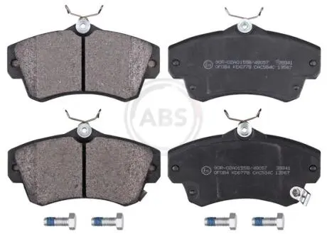 Гальмівні колодки, дискове гальмо (набір) A.B.S. 38841