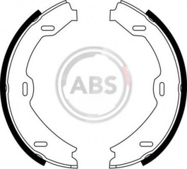 Тормозные колодки ручного тормоза A.B.S. 9140 (фото 1)