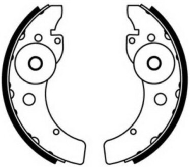 Гальмівні колодки, барабанні ABE C00100ABE