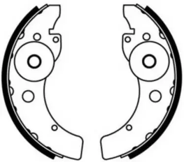 Тормозные колодки, барабанные ABE C00100ABE