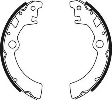 Тормозные колодки, барабанные ABE C08003ABE