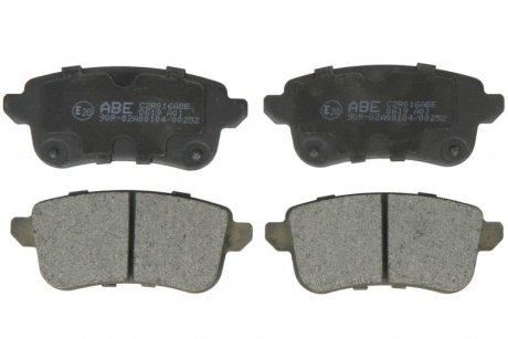 Комплект гальмівних колодок задній ABE C2R016ABE (фото 1)