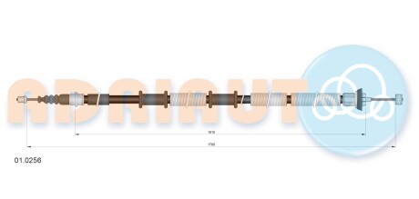 Трос ручного тормоза ADRIAUTO 010256