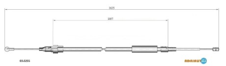 Трос ручного гальма ADRIAUTO 030255