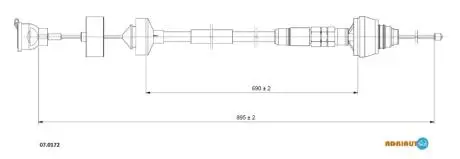 Трос зчеплення ADRIAUTO 07.0172 (фото 1)